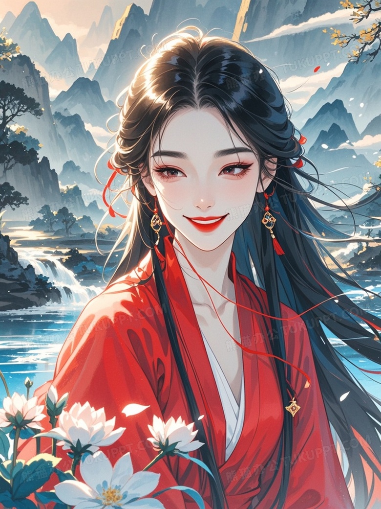 国漫风格展现了绝色美人的魅力