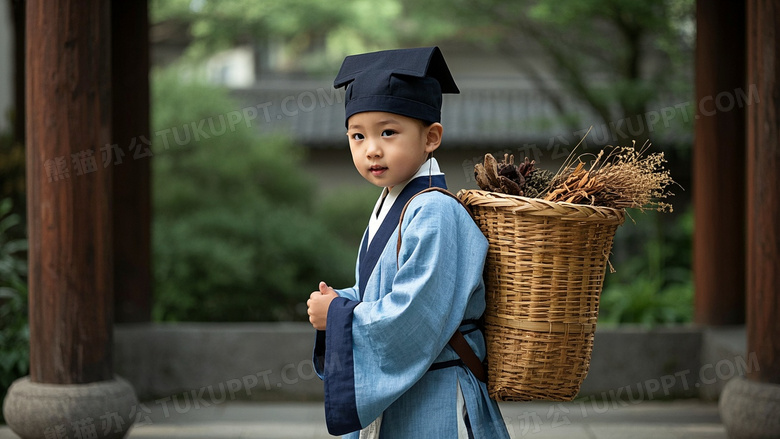中国古代传统服装中国一周岁书童