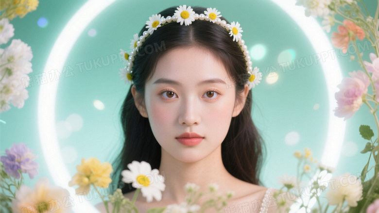 柔光箱棚拍花卉主题肖像