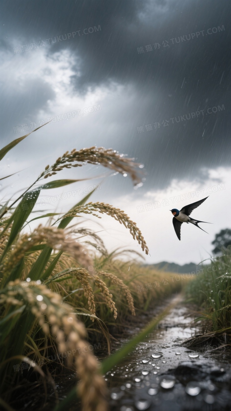 暴风雨前的戏剧性光影