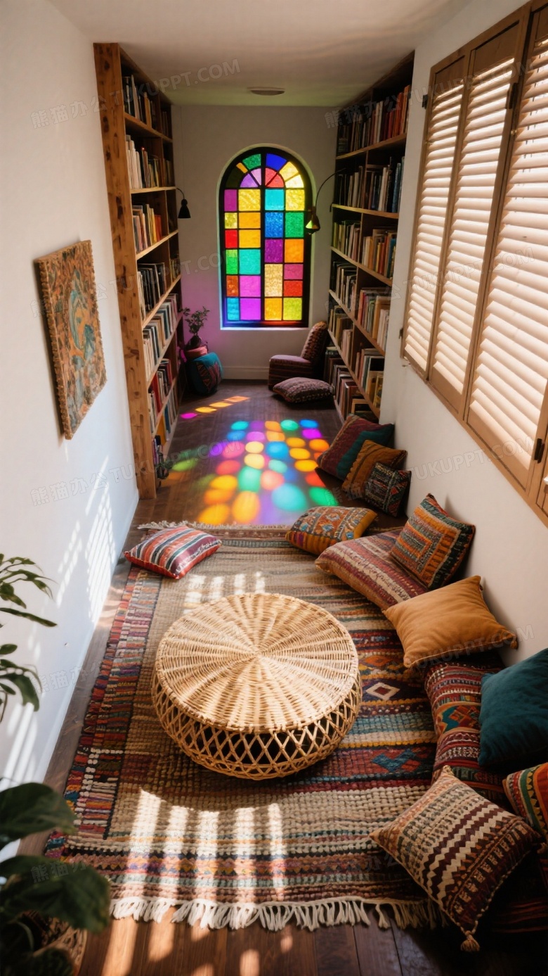 波西米亚风格客厅光影叙事