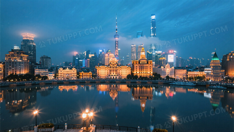 无人机俯视外滩万国建筑博览群