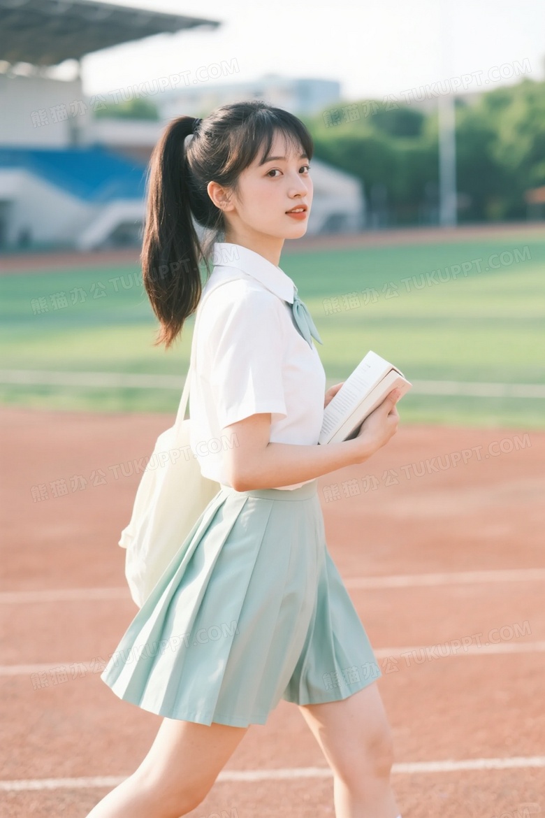 高颜值少女莫兰迪系裙子