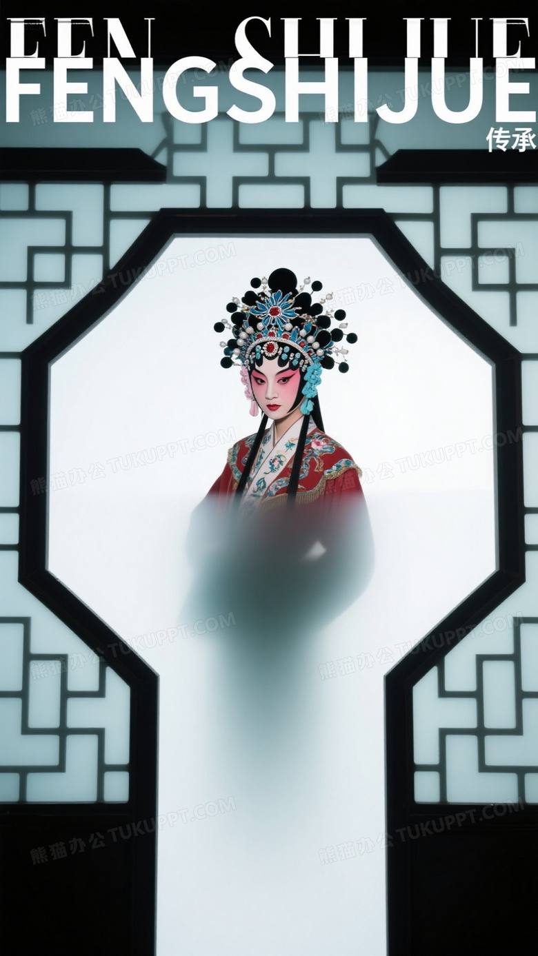 时尚杂志国潮人像京剧妆造