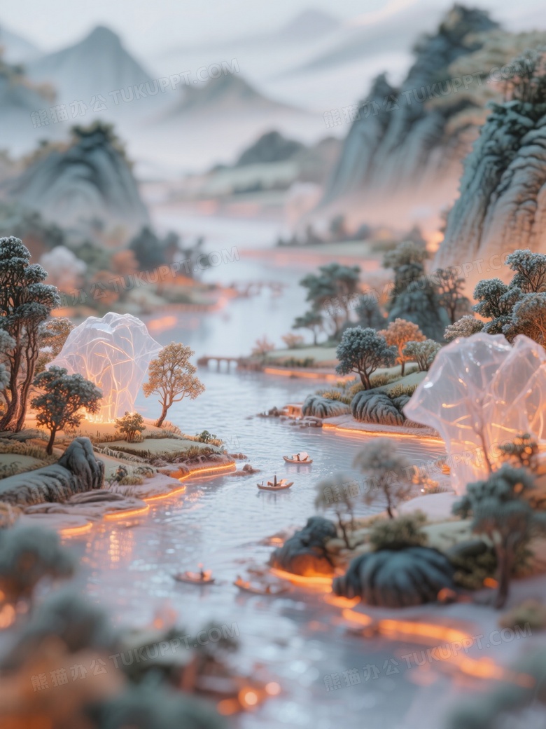 一幅8K超高分辨率的艺术杰作