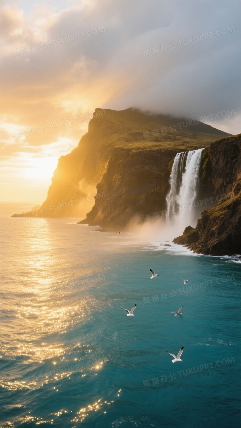 宁静的碧蓝海湾中的岛屿