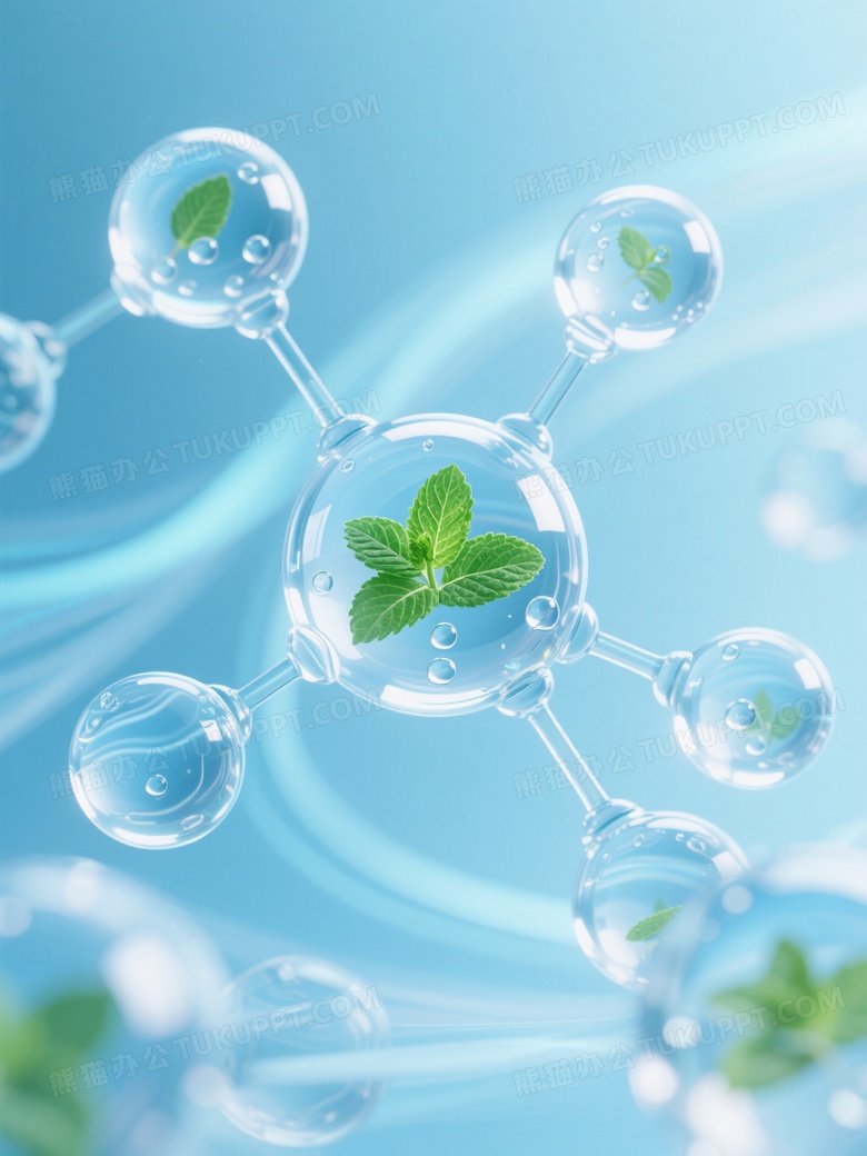 高分辨率3D渲染浅蓝色调为主