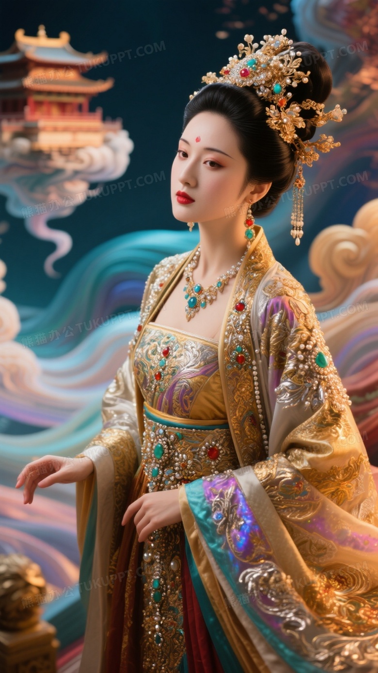 大唐美女的风姿雍荣气质流淌于举手投足