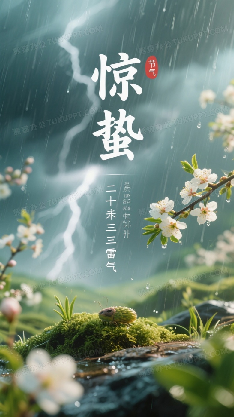 惊蛰二十四节气中的第三个节气