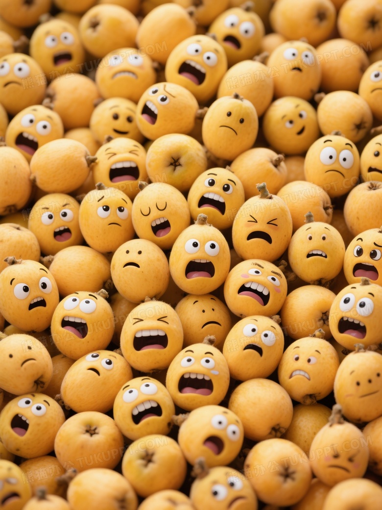 枇杷铺满整个画面无缝拼接图