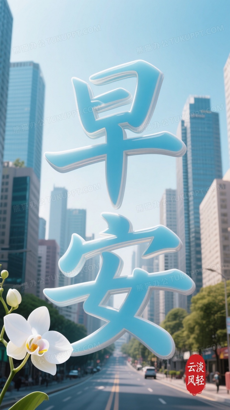 早安大师级别的艺术字