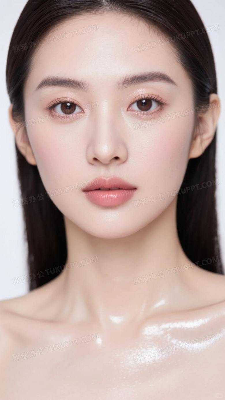 医美高级模特锁骨高光