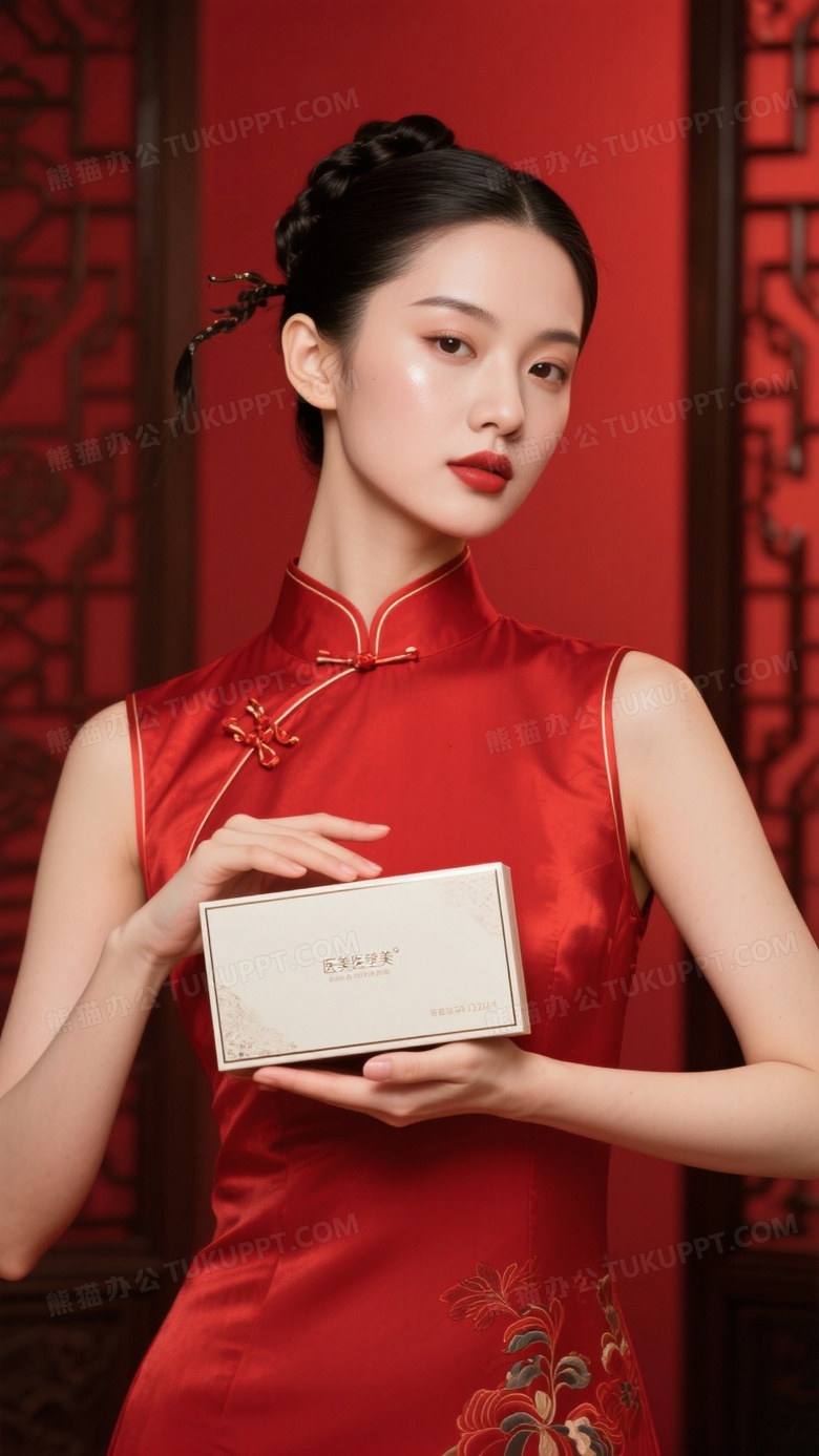 医美高级模特美女新中式风格