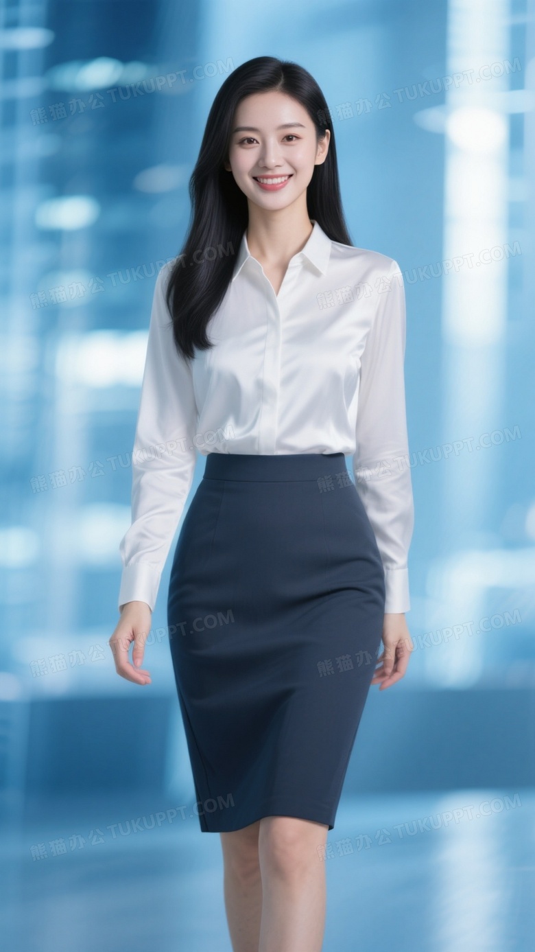 都市白领丽人精致五官