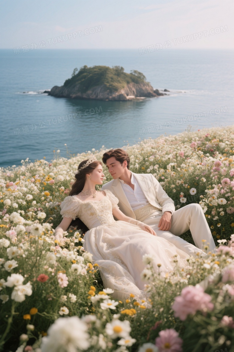 海上小岛花海公主与王子