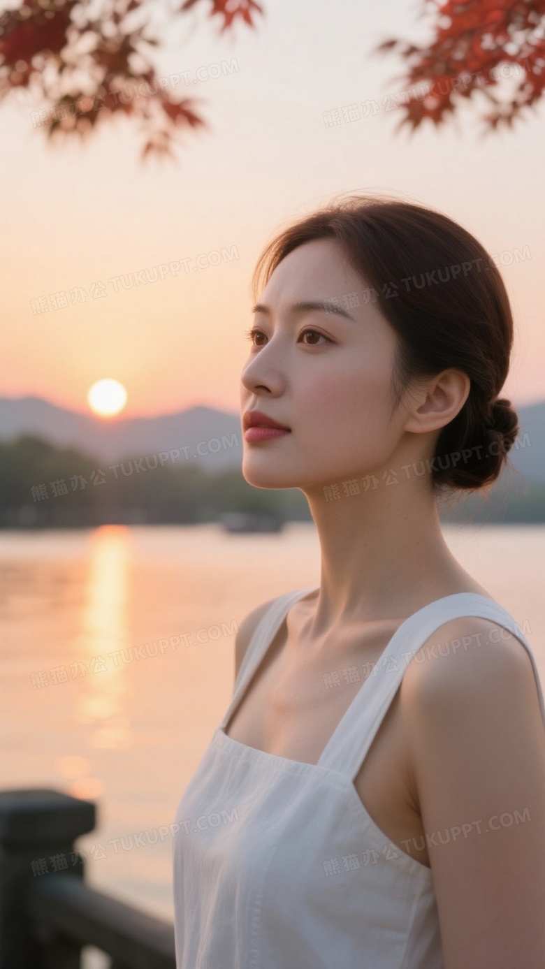 人像摄影风格日落黄昏后