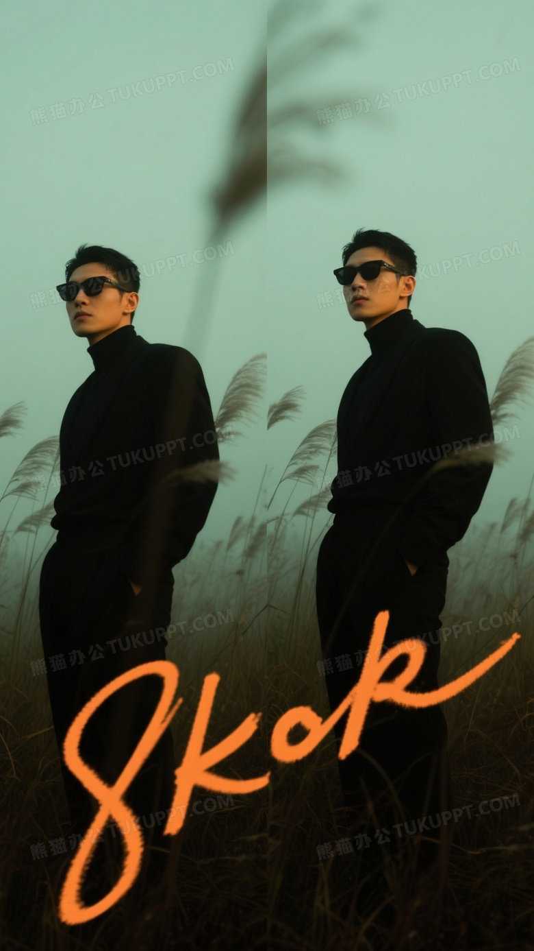 青橙氛围感下的人像写实摄影