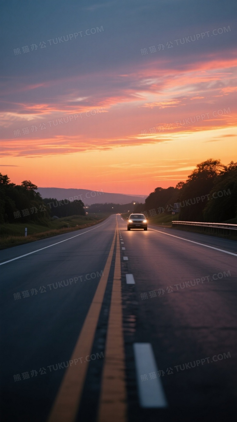 写实摄影8K超清晚霞风景