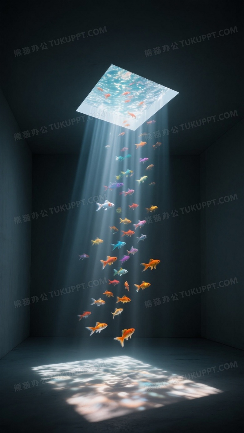 一个极暗的极简房间非常黑暗