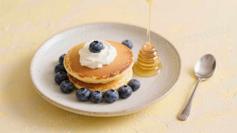 健康早餐的美食摄影图