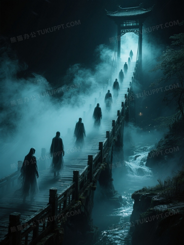 中式奇幻摄影恐怖诡异氛围