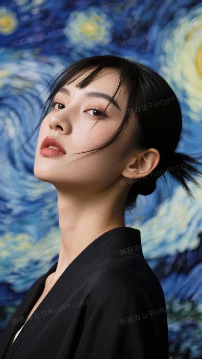 美女模特端庄大气有气场