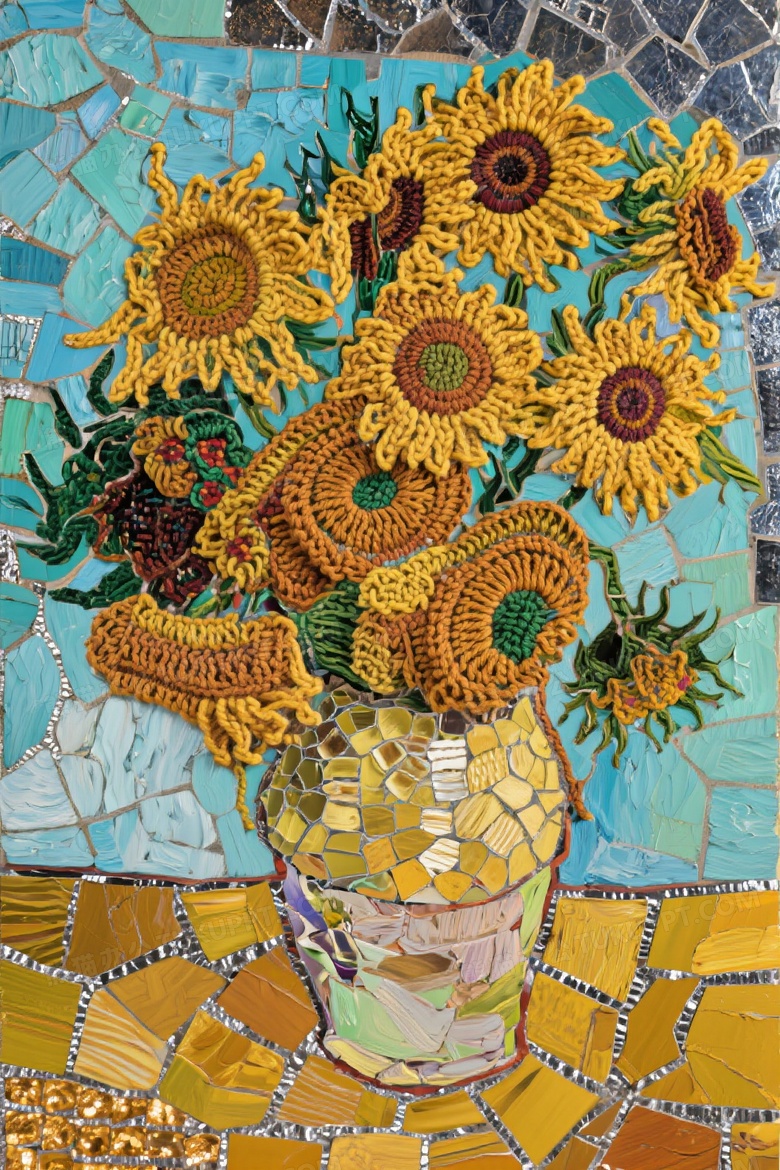 超现实主义多材质拼贴