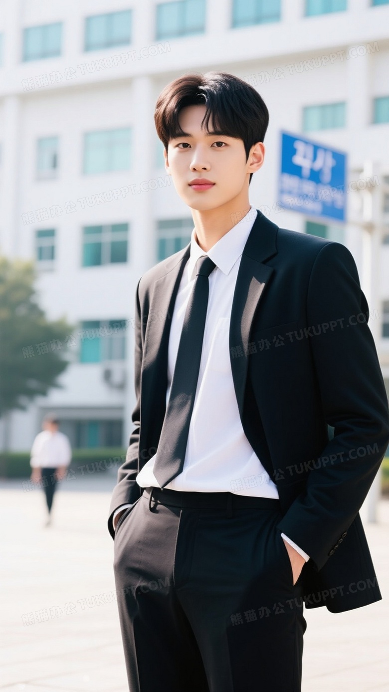 韩国大学男生，帅气