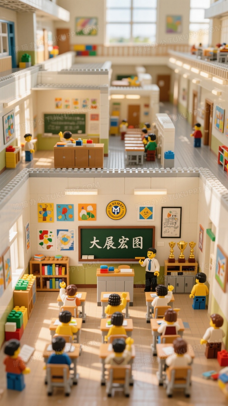 从45度角的高处广角镜头