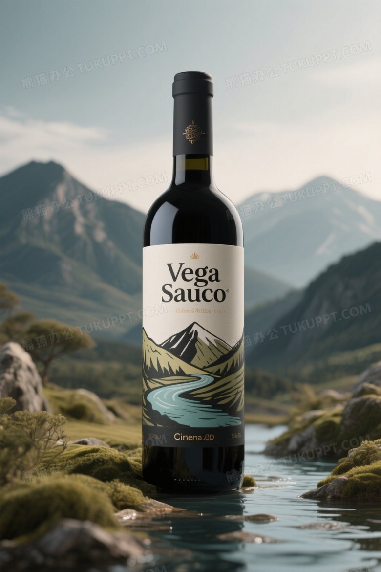一瓶红酒包装上的标志