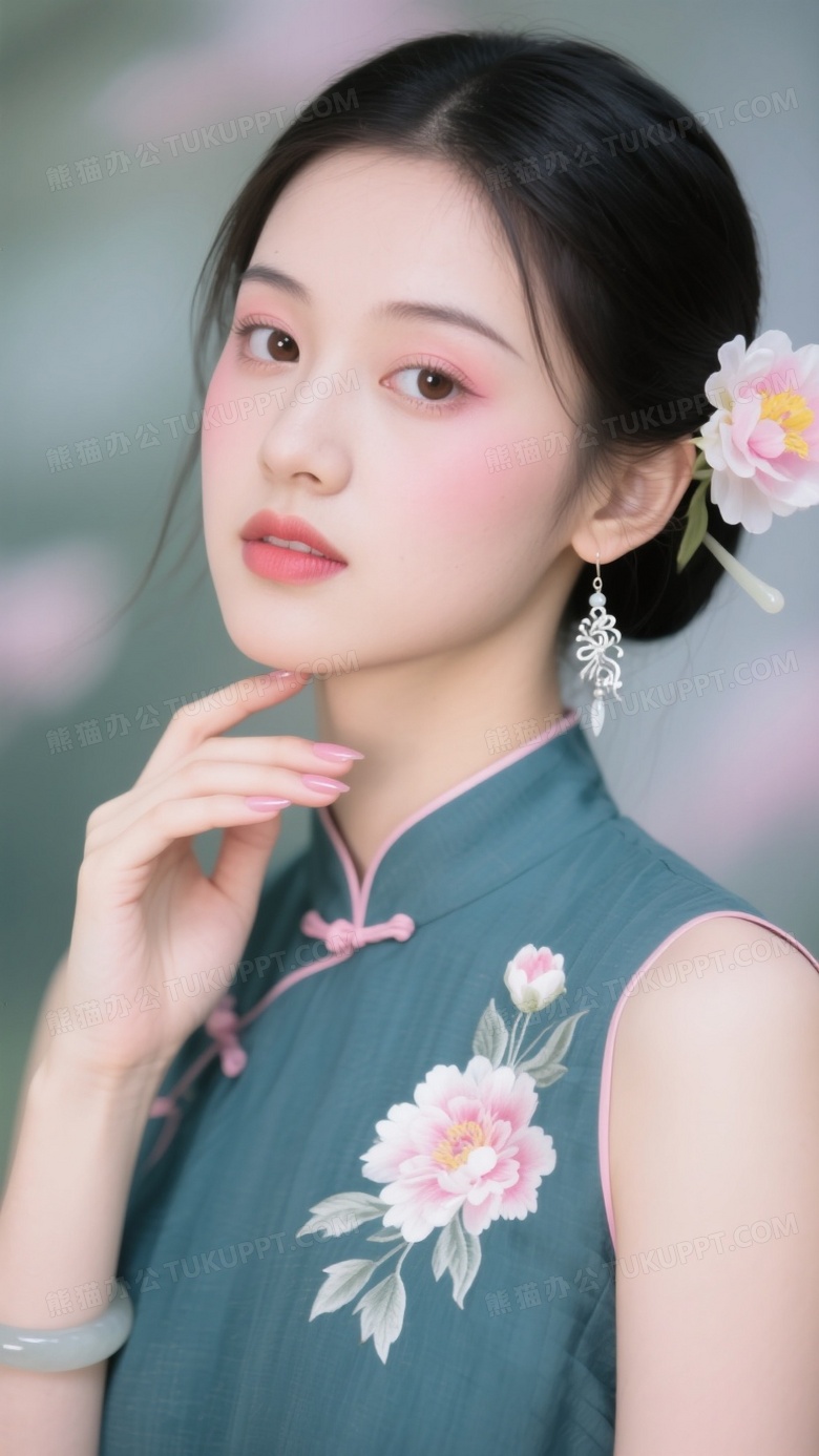 18岁中国女生五官立体