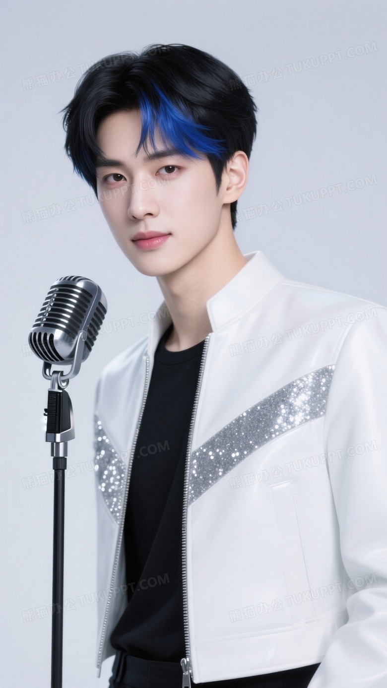 23岁数字男歌手黑色短发