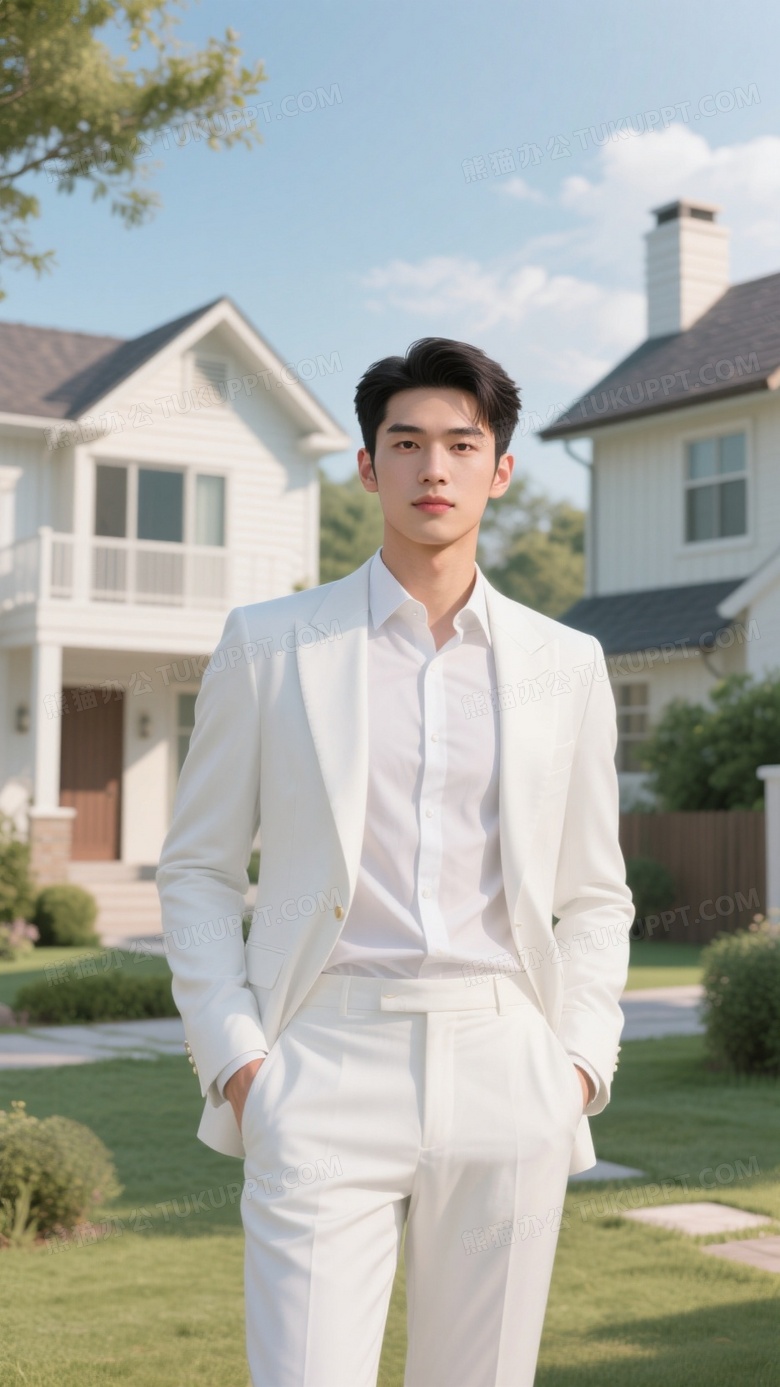 一位发型利落五官精致