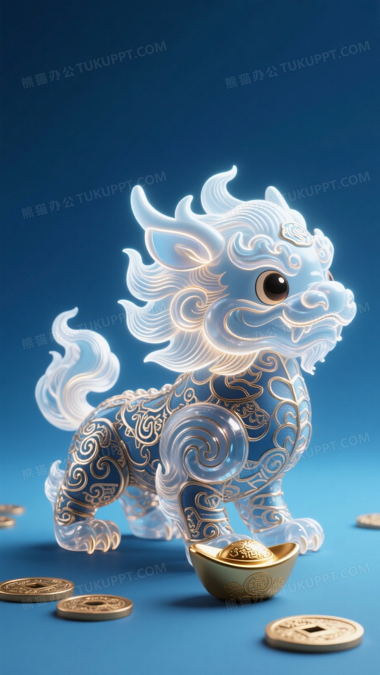 时尚摄影古代祥兽Q版貔貅设计