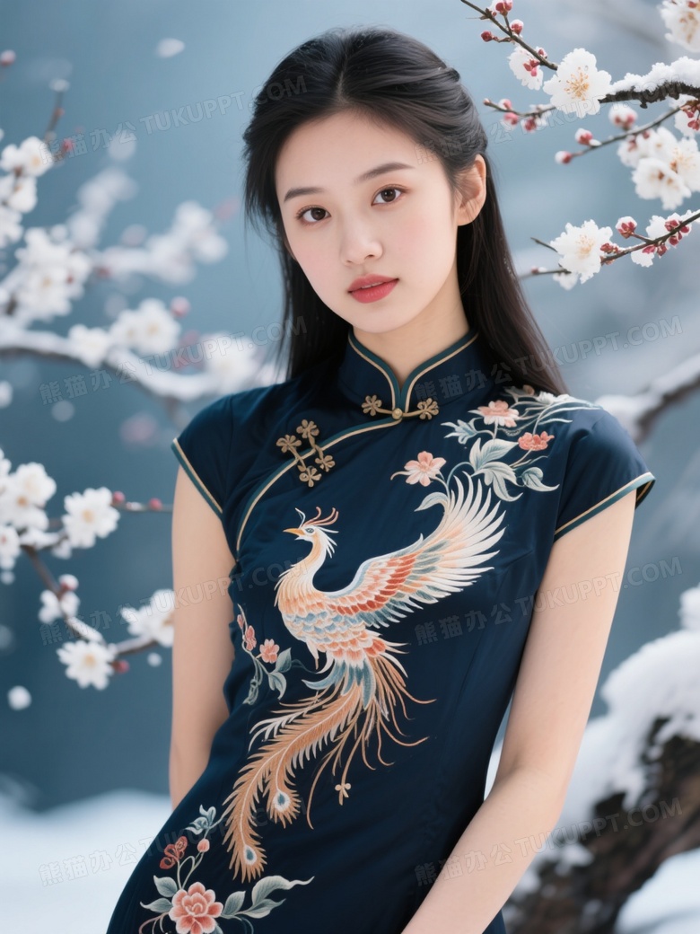 中国美女小姐姐旗袍裙