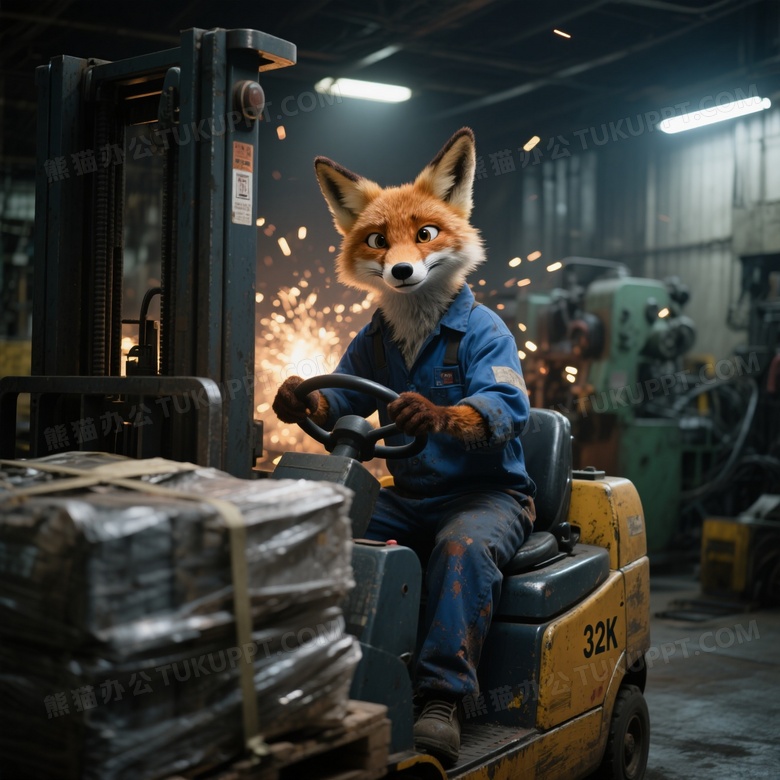 在一个嘈杂的工厂车间里