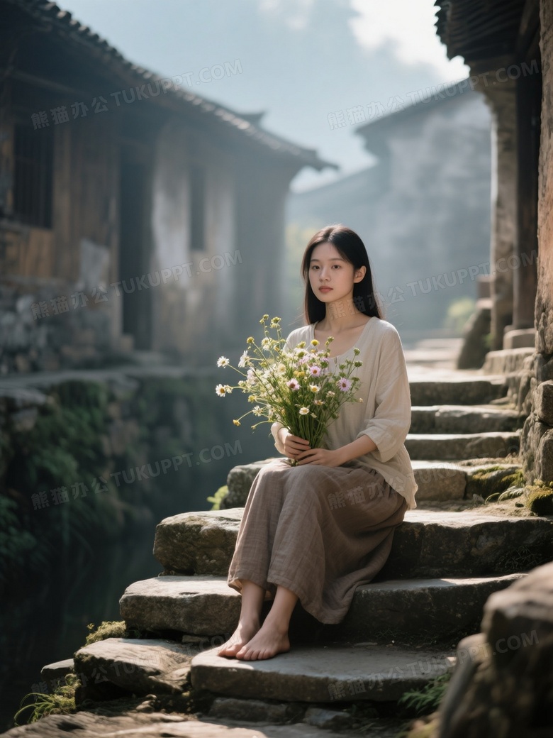 超真实柔光光影对比写真照片