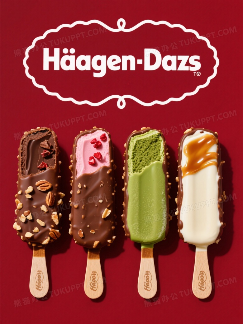 产品主体样子主体为哈根达斯冰淇淋棒