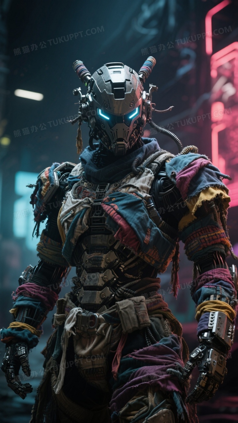 各种布条做的机械战甲