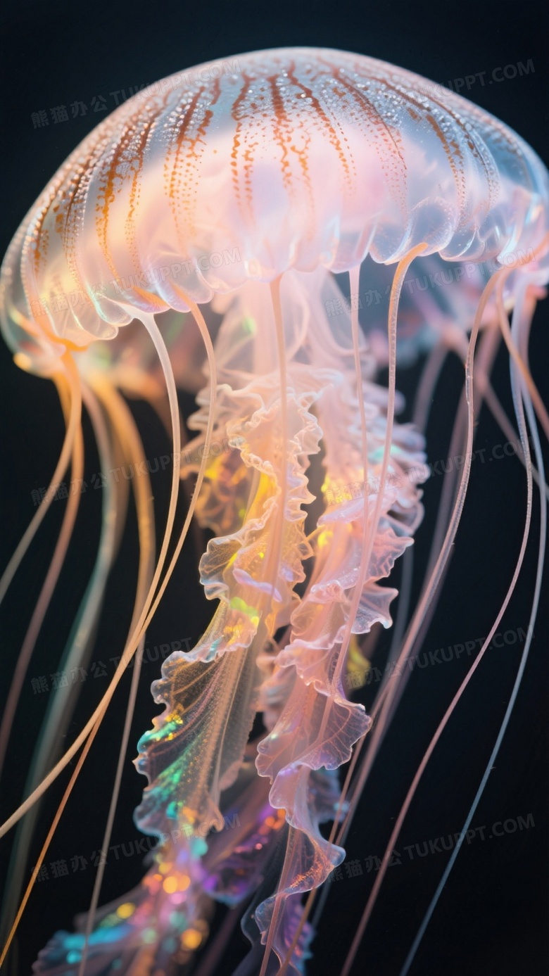微观摄影长须巨形水母