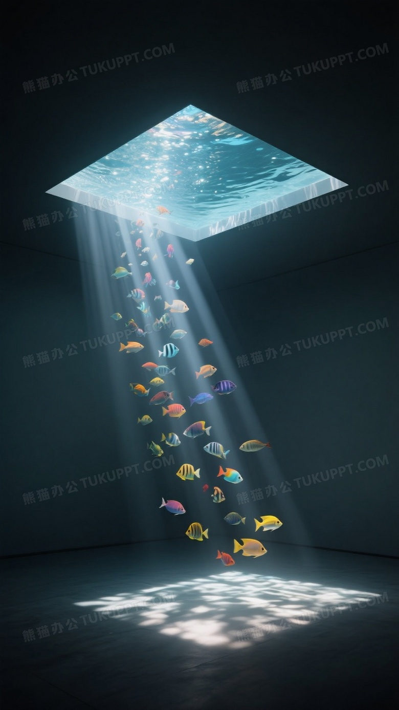 一个极暗的极简房间非常黑暗