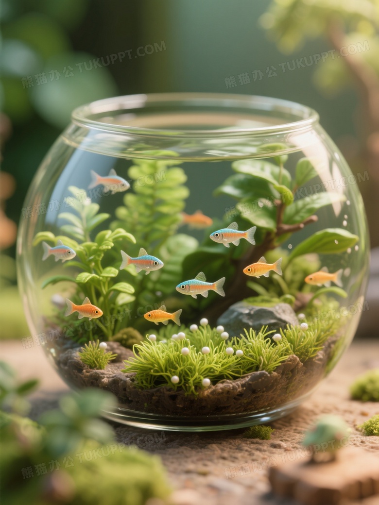 3D渲染宫崎骏主题微景观