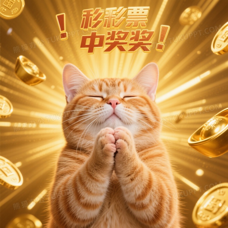 真实摄影一个橘猫抱拳
