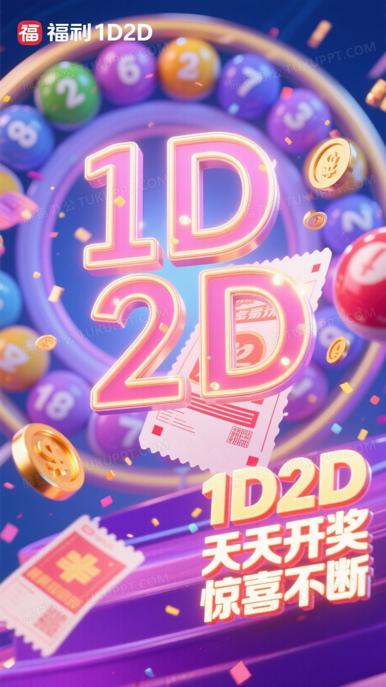 福彩1D2D玩法宣传主视觉