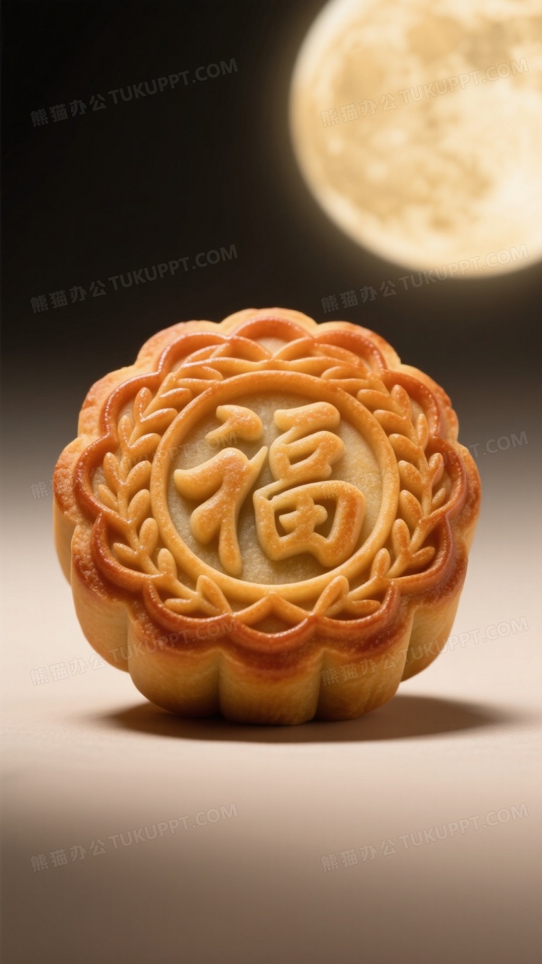 产品摄影一个中秋月饼月饼中心一个