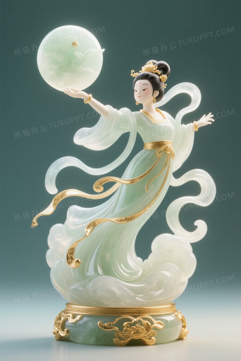 玉雕质感透明感透光哑光