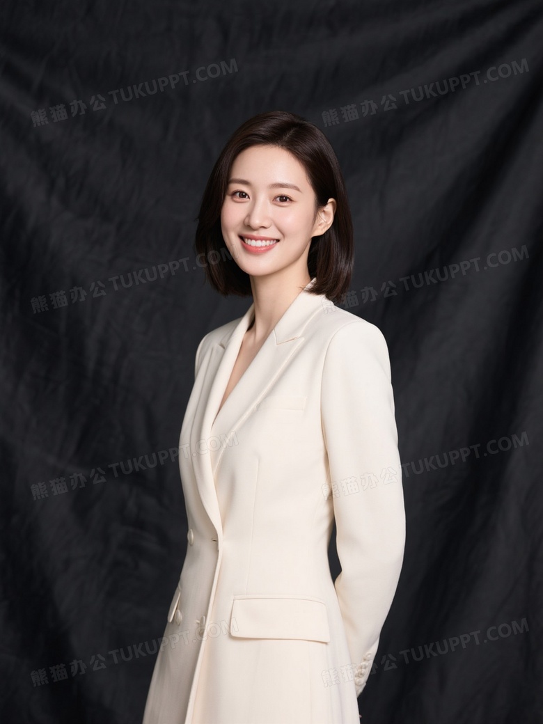 韩式商务形象照面部特写