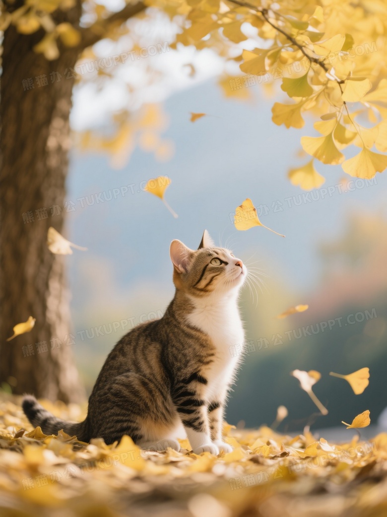 微风拂过银杏叶沙沙作响