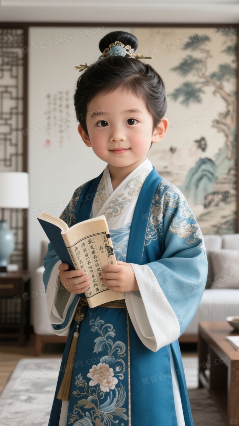 生成一个古代儿童形象