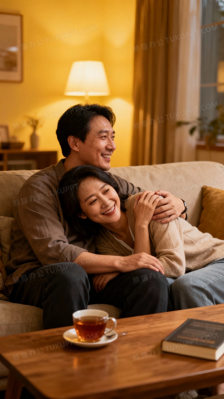 一张夫妻恩爱的图片